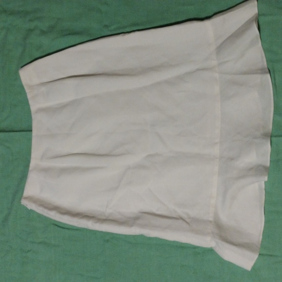 Jones Wear Skirt Linen Lined Floral Embroidered Ruffled Shabby Chic Lagenlook - Picture 3 of 9